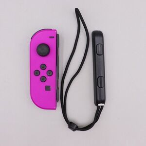 Nintendo Switch Joy-Con (L) Neon Purple Wireless Controller with Strap HAC-015